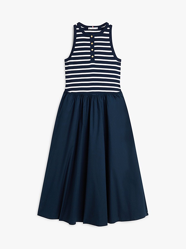 Tommy Hilfiger donna abito lungo in jersey a righe - immagine 5
