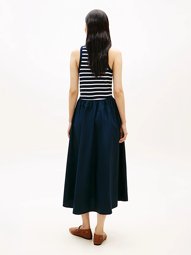 Tommy Hilfiger donna abito lungo in jersey a righe - immagine 4