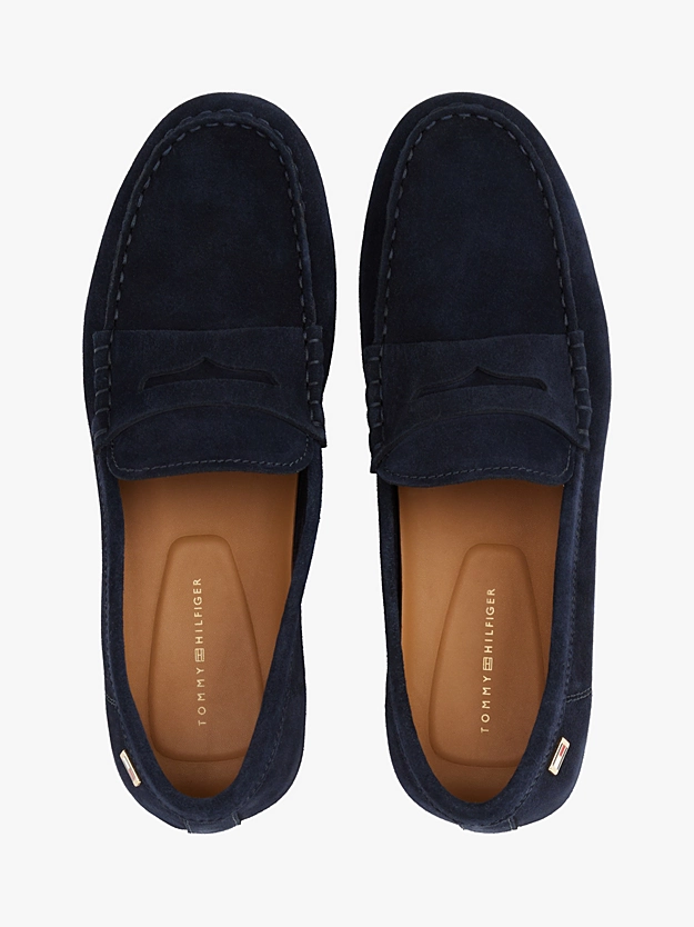 Tommy Hilfiger donna mocassino in pelle scamosciata blu - immagine 4