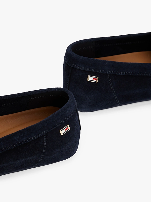 Tommy Hilfiger donna mocassino in pelle scamosciata blu - immagine 3