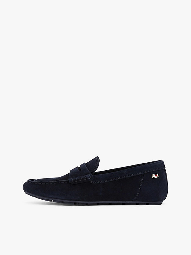 Tommy Hilfiger donna mocassino in pelle scamosciata blu - immagine 7