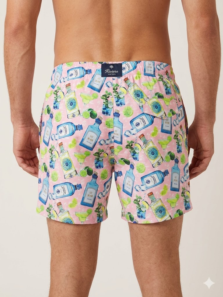 Alley Dock's costume da bagno rosa AMALFI