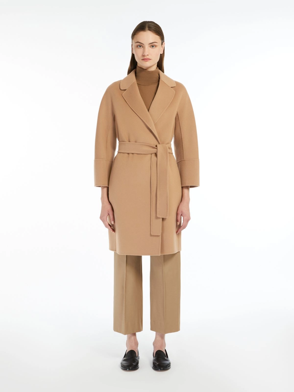 'S Max Mara cappotto in lana double cammello ARONA