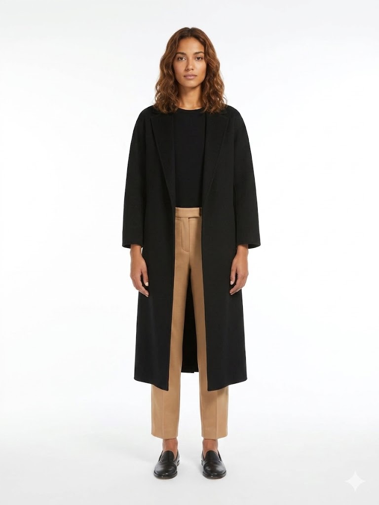 'S Max Mara pantalone in tessuto tecnico cammello UMANITA
