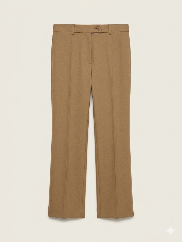 'S Max Mara pantalone in tessuto tecnico cammello UMANITA