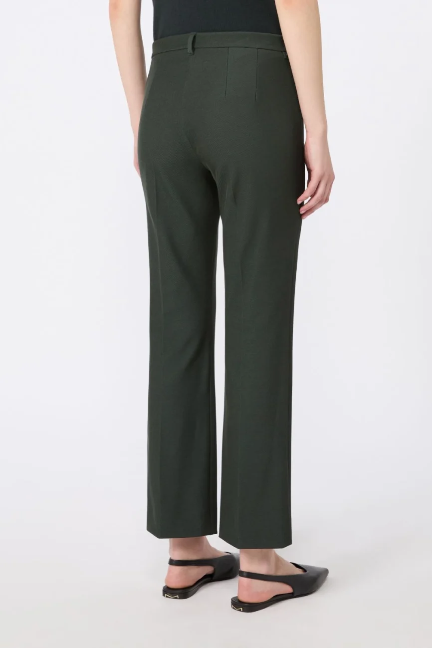 'S Max Mara pantalone in tessuto tecnico verde UMANITA