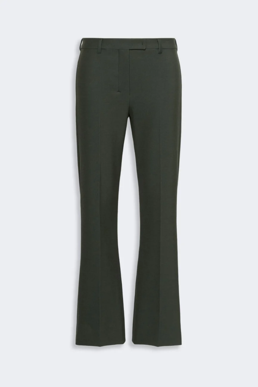 'S Max Mara pantalone in tessuto tecnico verde UMANITA
