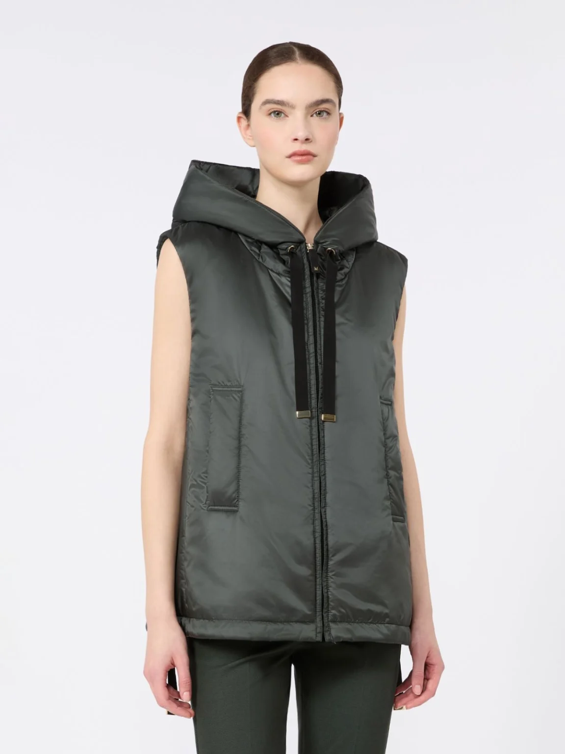 'S Max Mara The Cube gilet imbottito verde scuro GREENGO