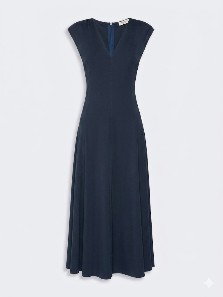Weekend Max Mara abito in jersey blu WKDMASTER