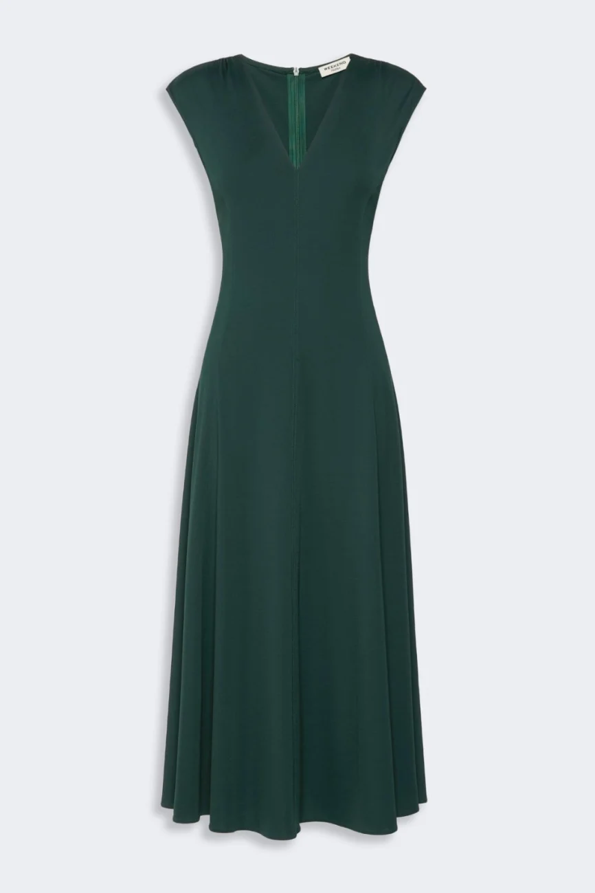 Weekend Max Mara abito in jersey verde WKDMASTER
