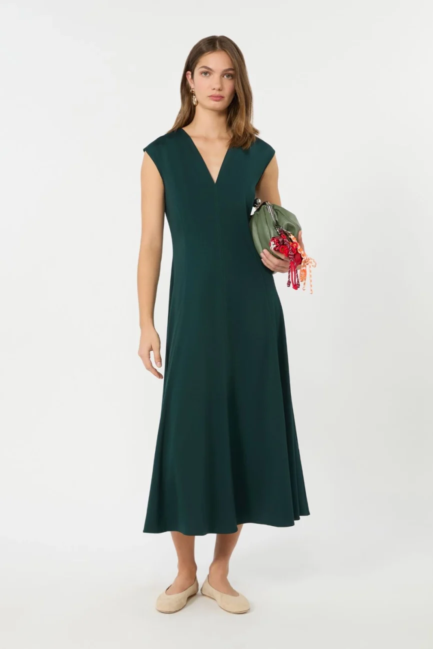 Weekend Max Mara abito in jersey verde WKDMASTER