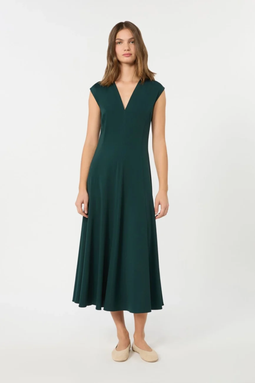 Weekend Max Mara abito in jersey verde WKDMASTER