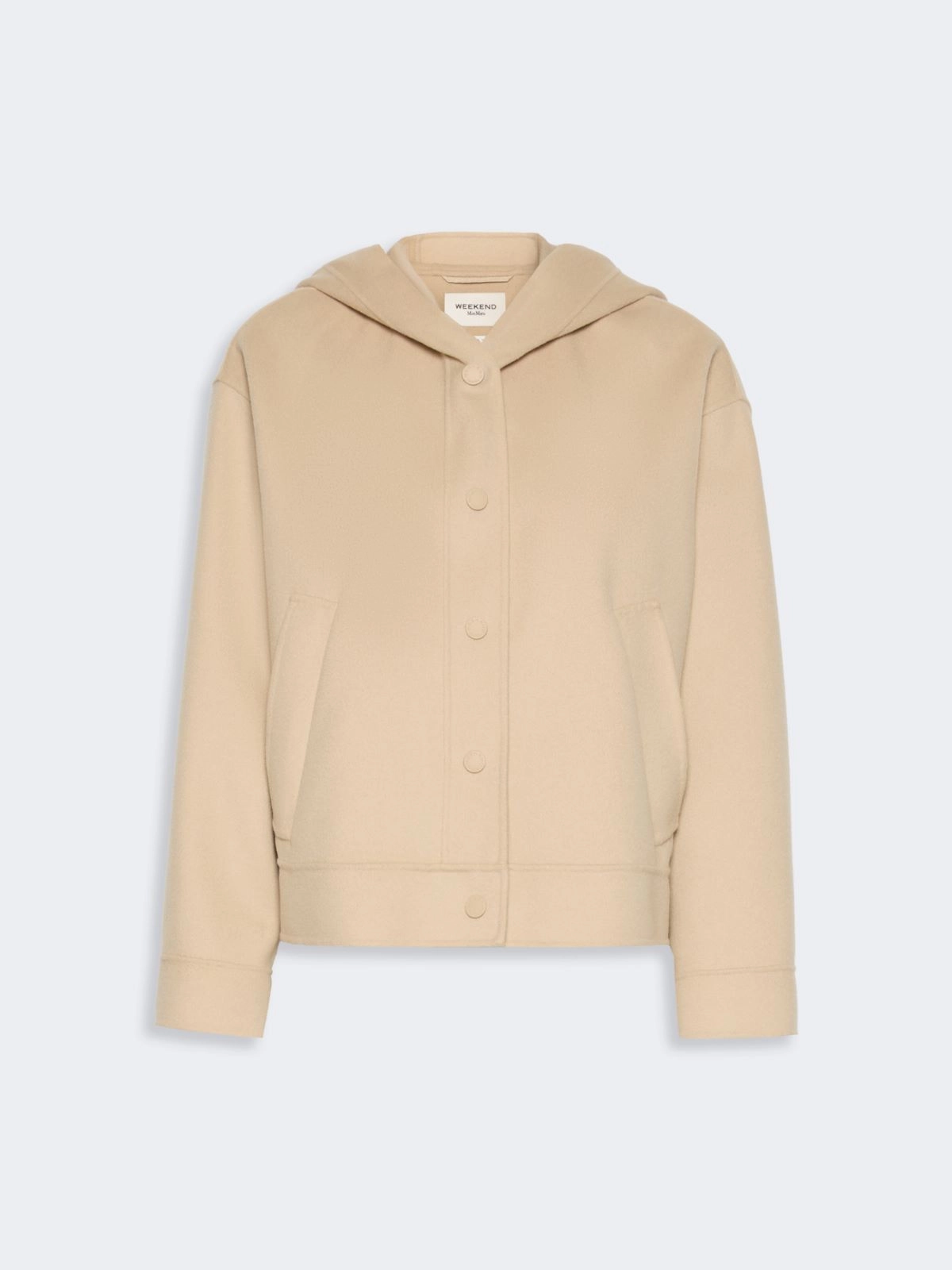 Weekend Max Mara giacca con cappuccio in doppio di lana WKDRIDENTE