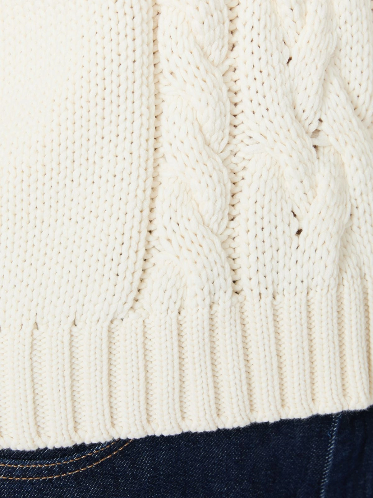 Weekend Max Mara gilet in cotone a trecce panna WKDPASCIA