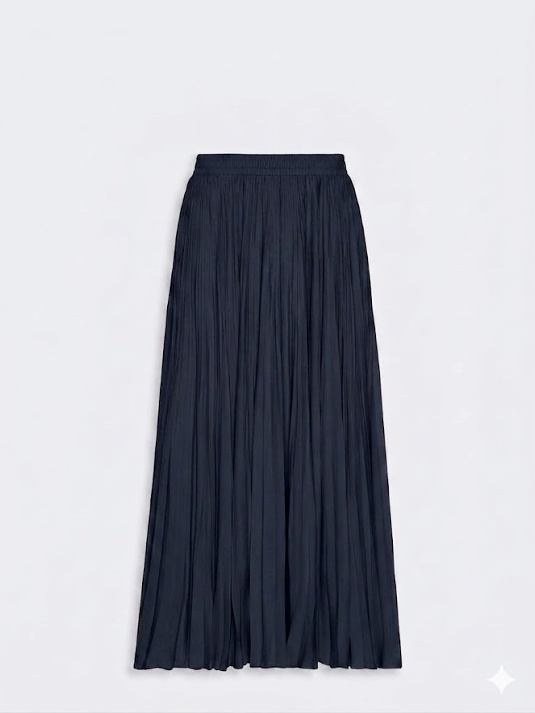 Weekend Max Mara gonna a pieghe plissè blu WKDFOGGIA