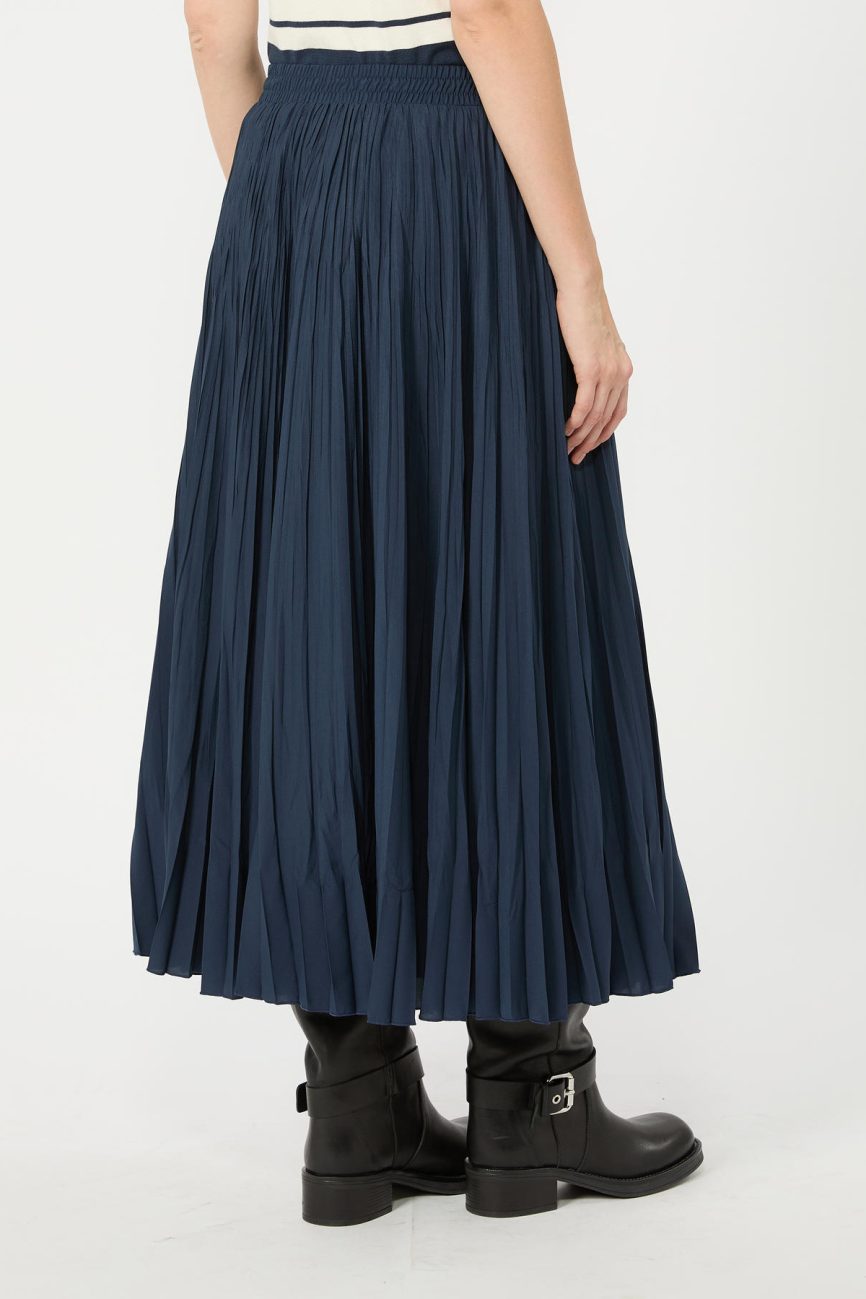 Weekend Max Mara gonna a pieghe plissè blu WKDFOGGIA