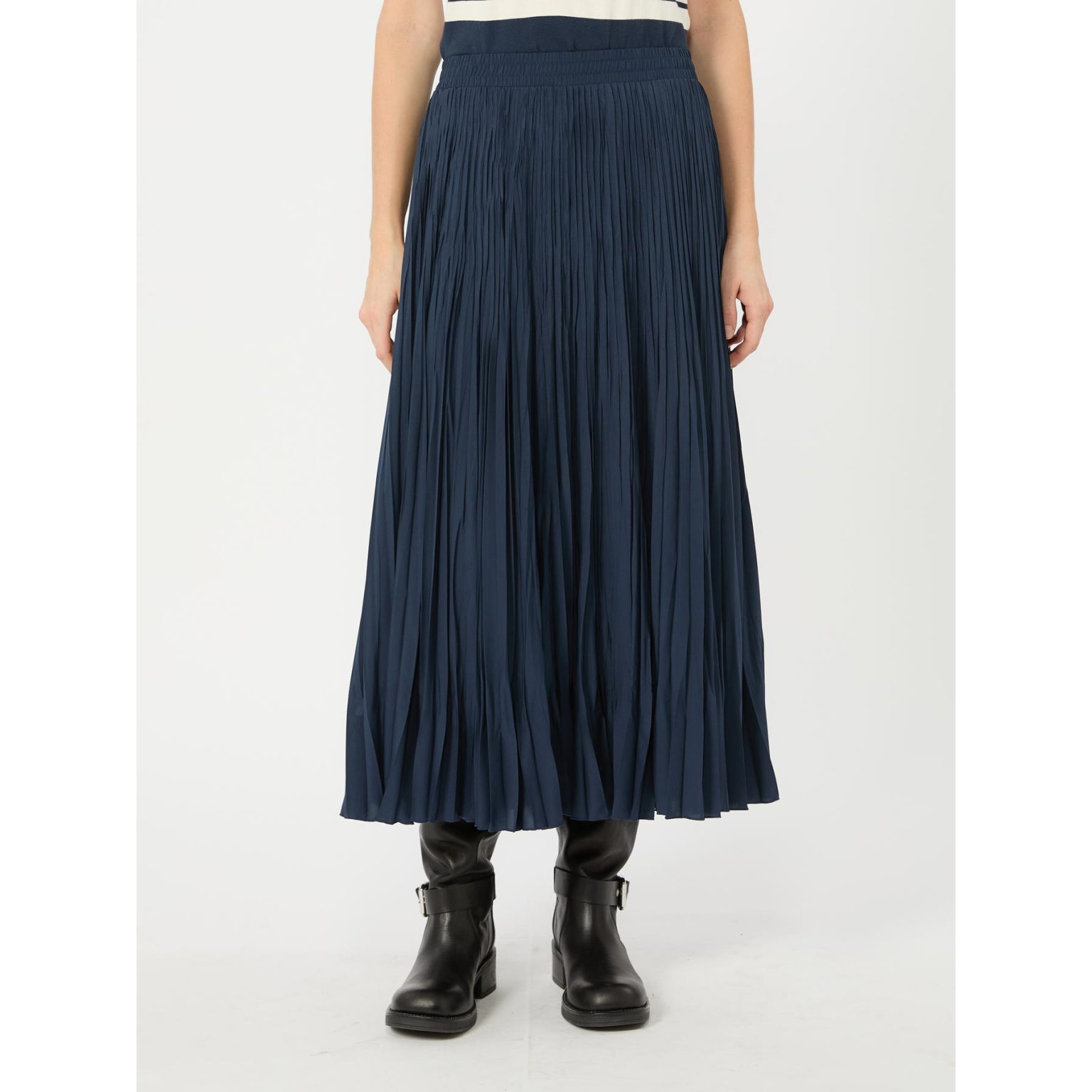 Weekend Max Mara gonna a pieghe plissè blu WKDFOGGIA