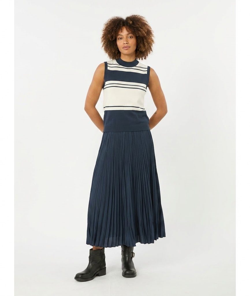 Weekend Max Mara gonna a pieghe plissè blu WKDFOGGIA