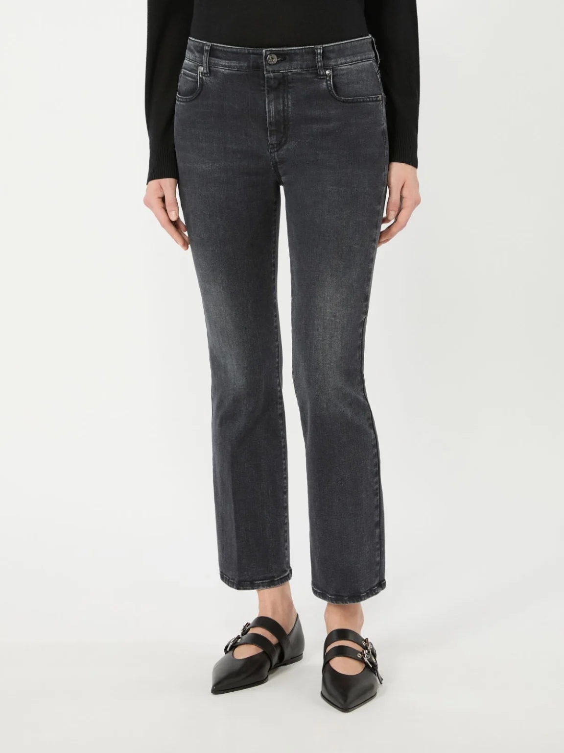 Weekend Max Mara jeans nero slim fit WKDRAPALLO