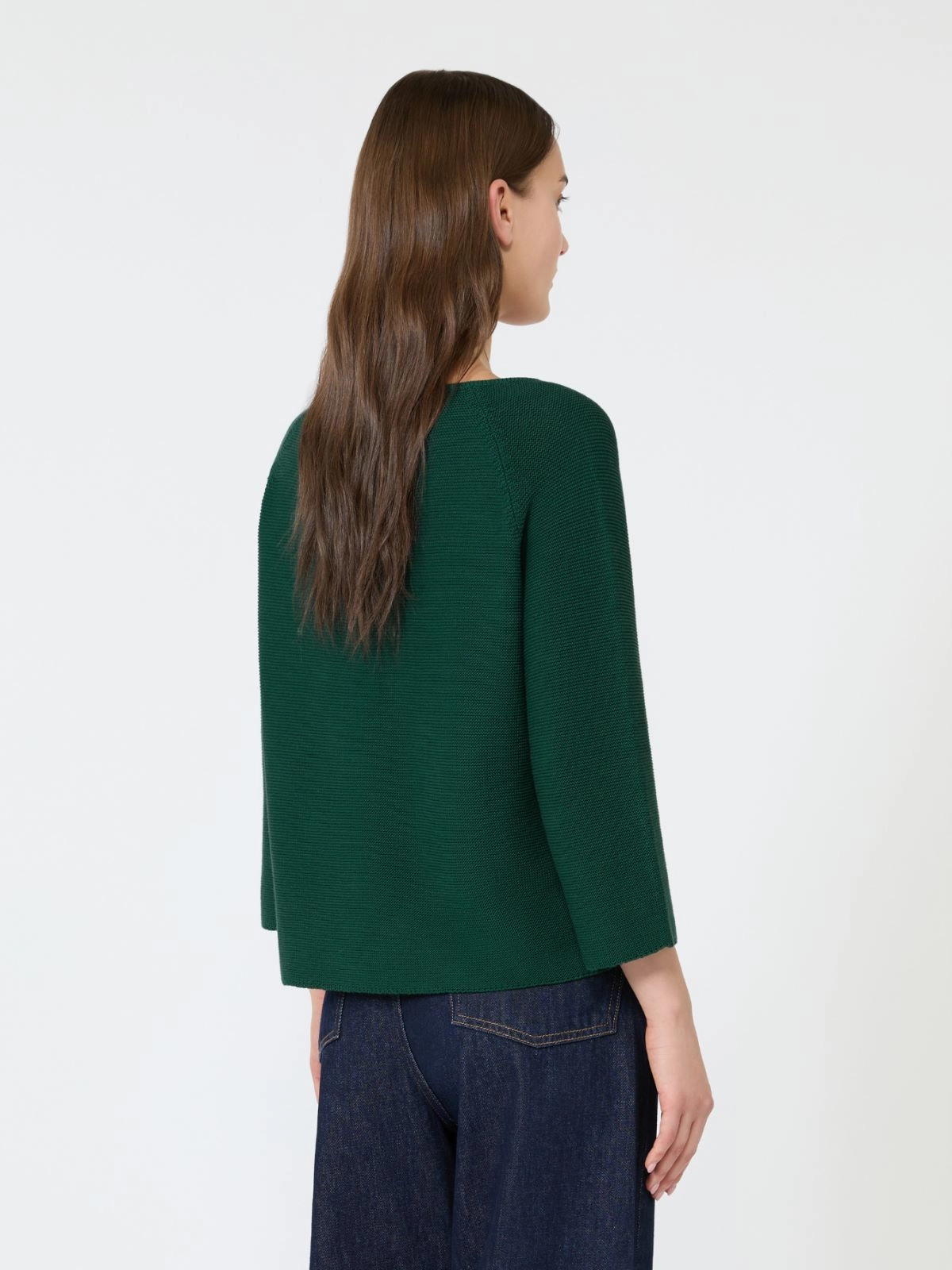 Weekend Max Mara maglia in cotone verde scuro WKDADDOTTO