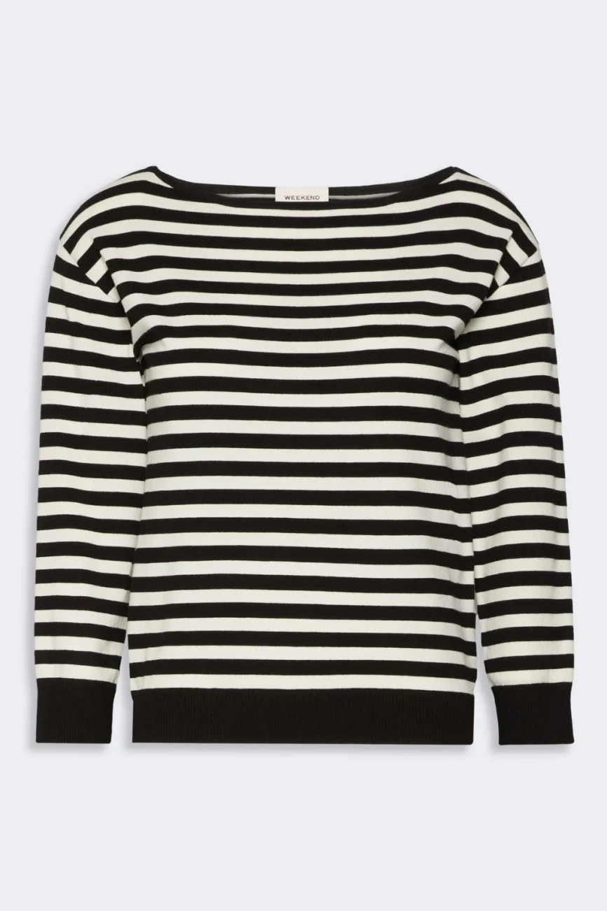 Weekend Max Mara maglia in viscosa a righe WKDSTECCA