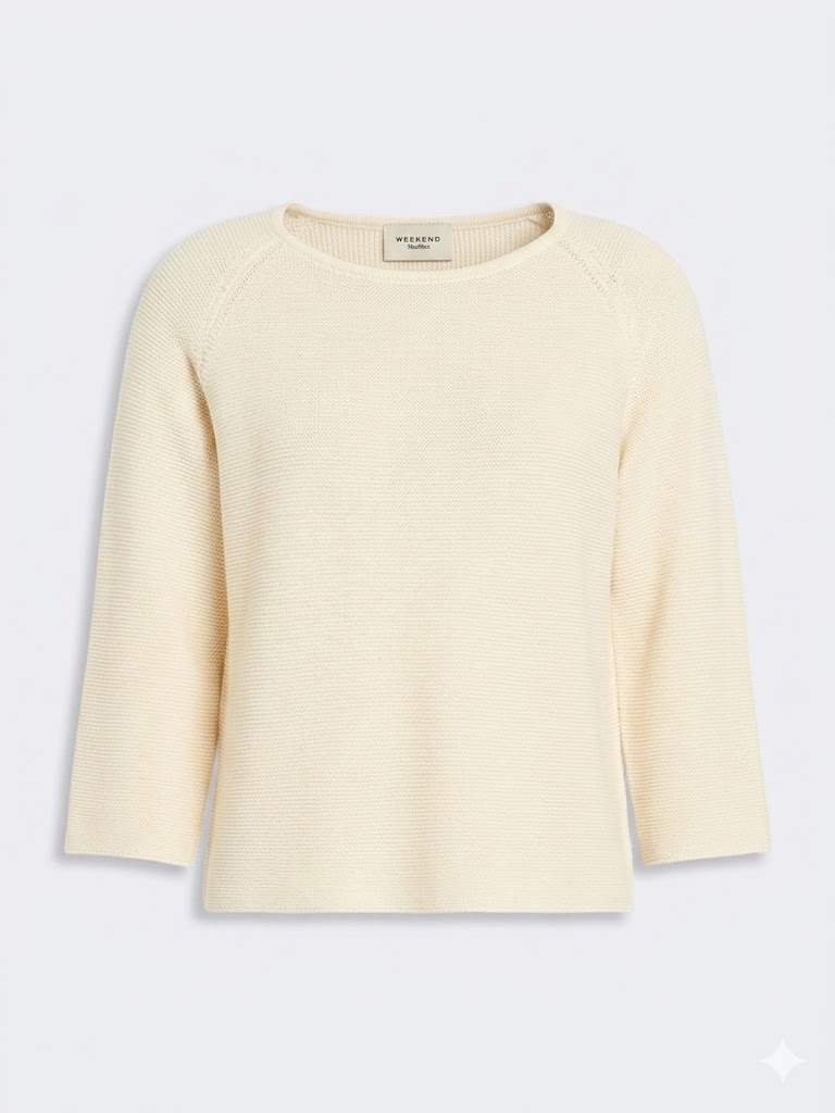 Weekend Max Mara maglia in cotone avorio WKDADDOTTO