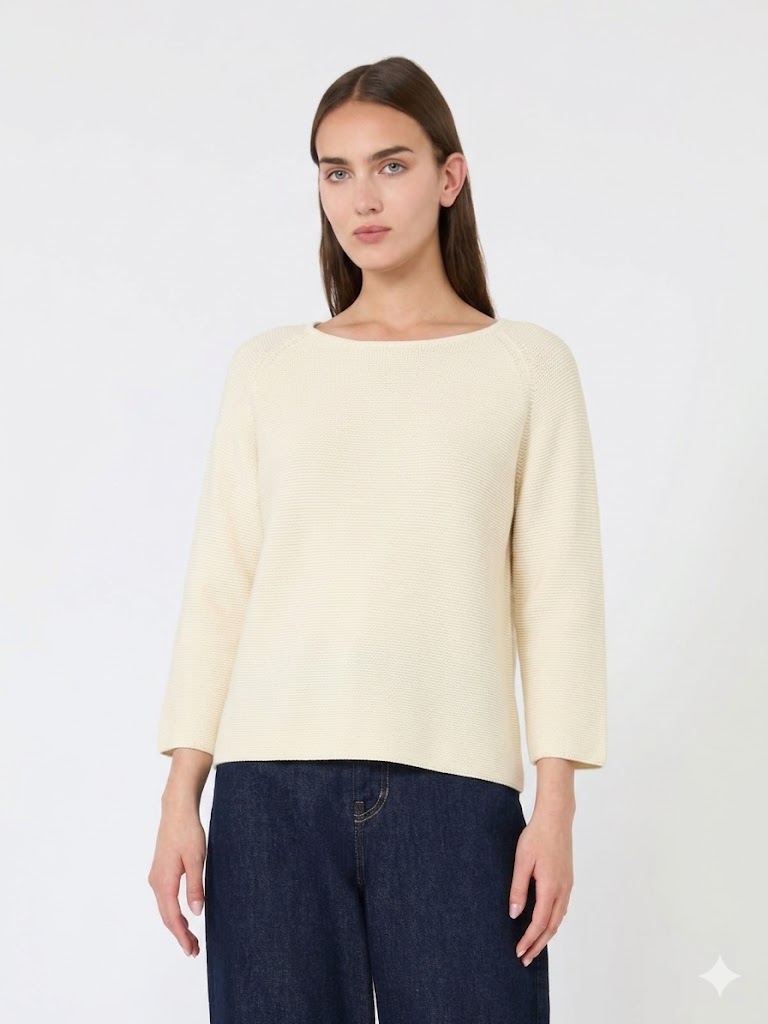Weekend Max Mara maglia in cotone avorio WKDADDOTTO