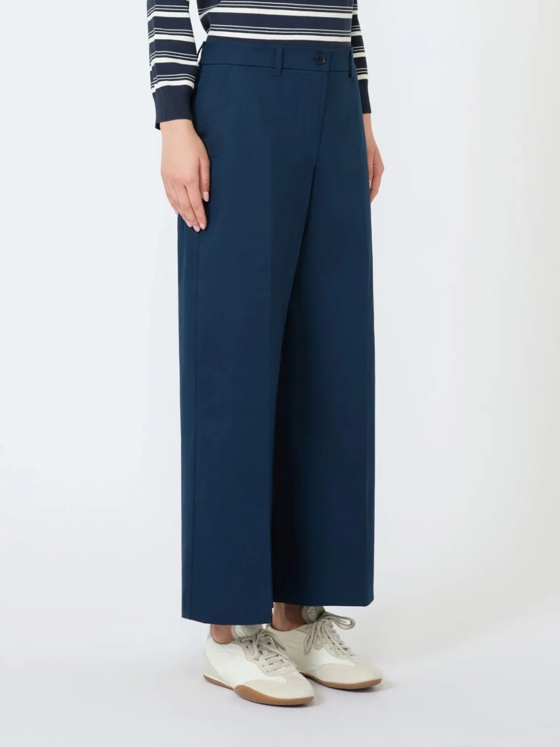 Weekend Max Mara pantalone in cotone blu WKDURIAL