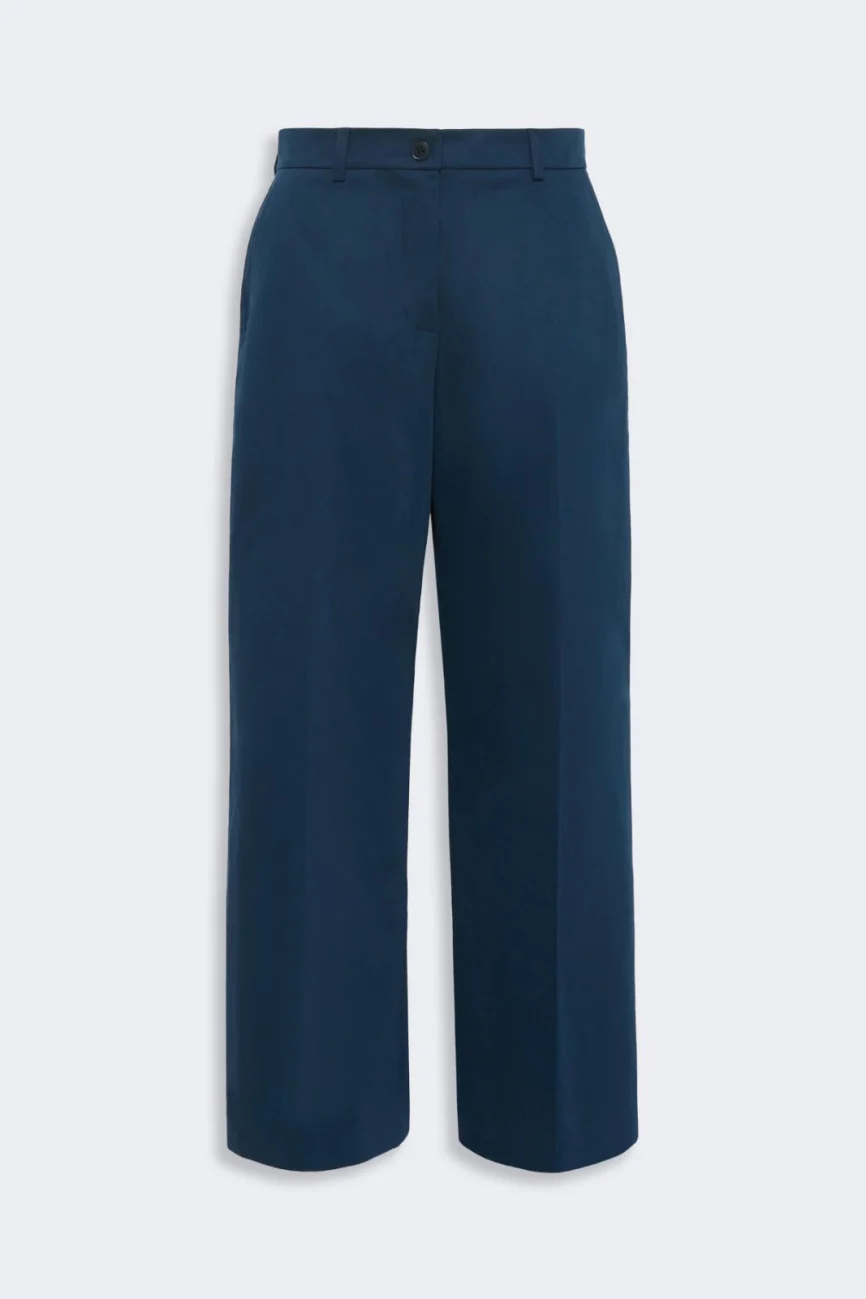Weekend Max Mara pantalone in cotone blu WKDURIAL