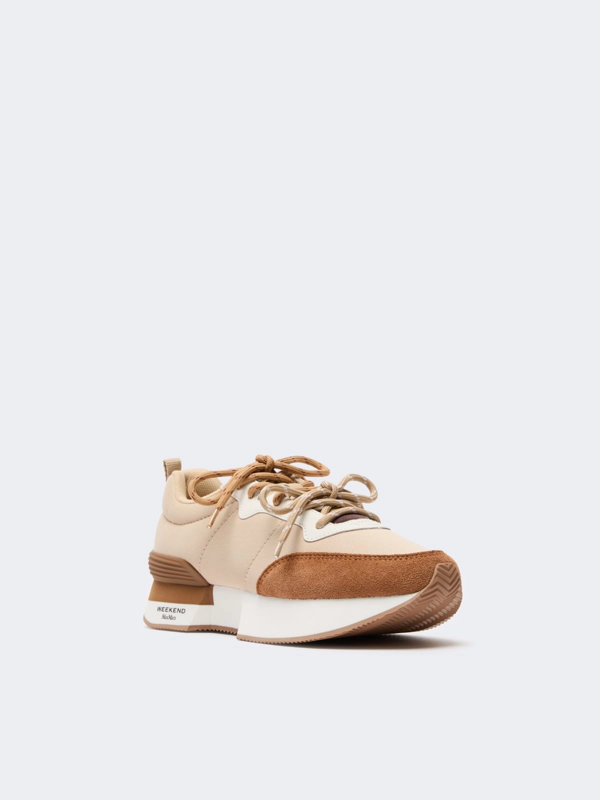 Weekend Max Mara sneaker in tessuto tecnico orzo WKAZAMBRA