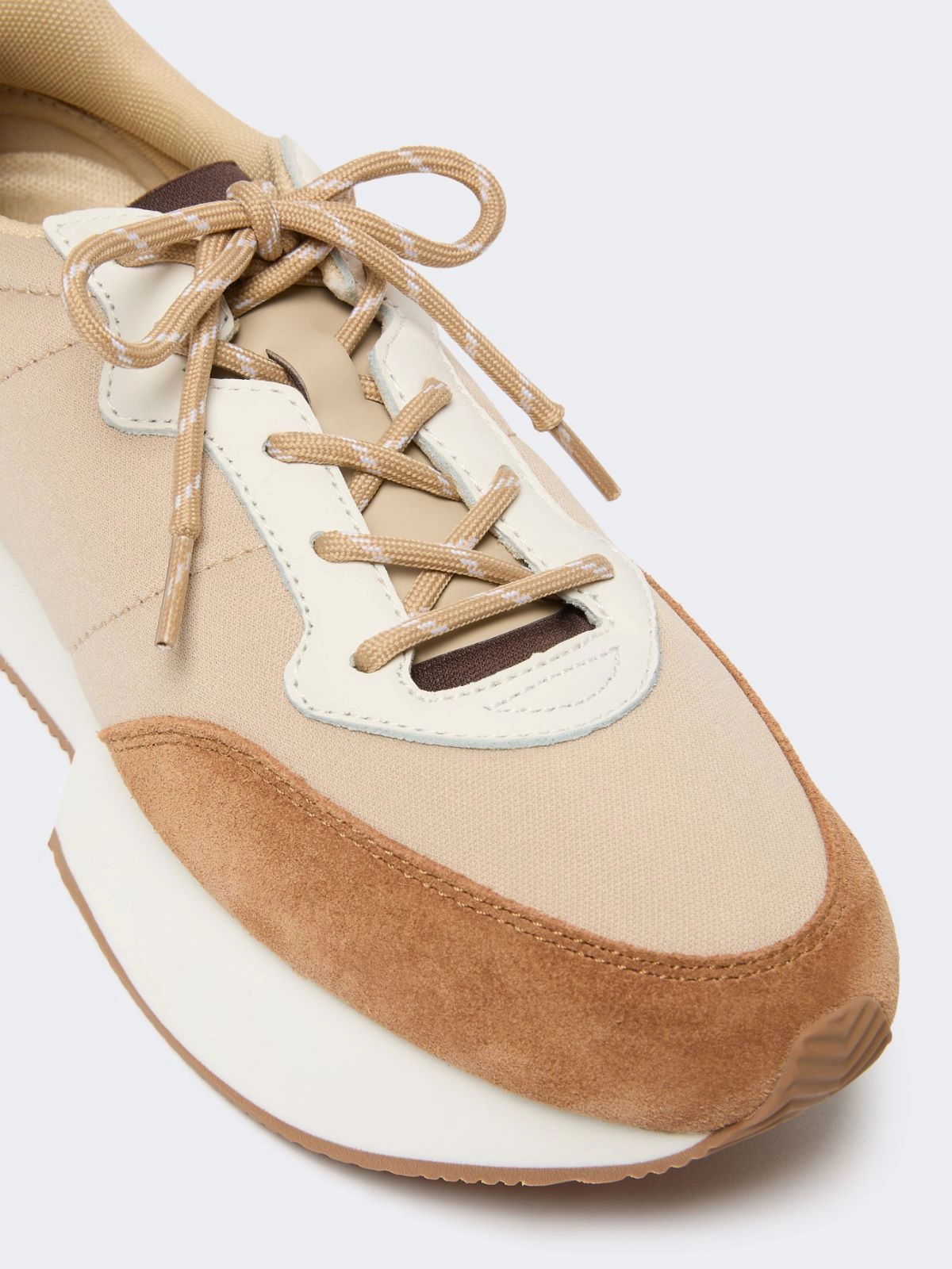 Weekend Max Mara sneaker in tessuto tecnico orzo WKAZAMBRA