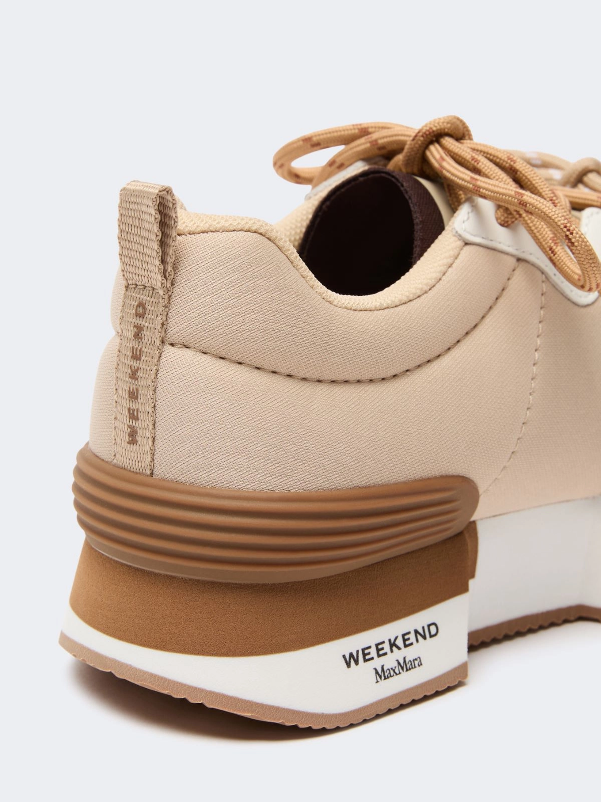 Weekend Max Mara sneaker in tessuto tecnico orzo WKAZAMBRA