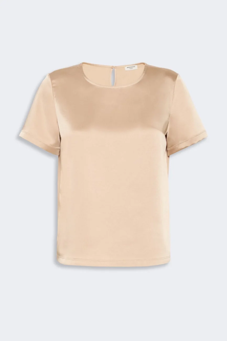 T-shirt Girocollo WKDGILBERT in Raso e Jersey – Weekend Max Mara