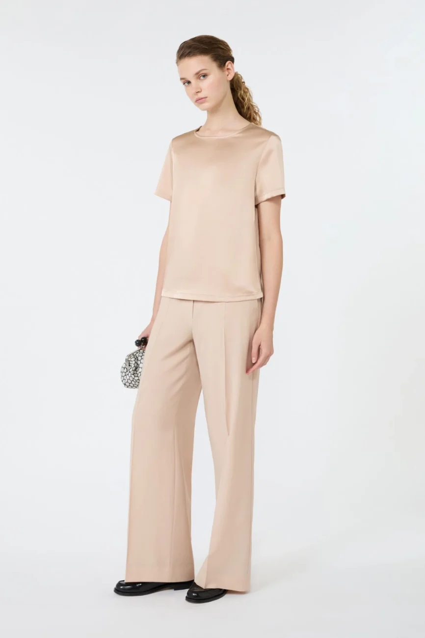 T-shirt Girocollo WKDGILBERT in Raso e Jersey – Weekend Max Mara