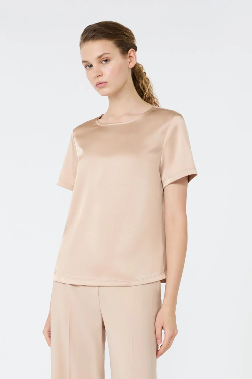 T-shirt Girocollo WKDGILBERT in Raso e Jersey – Weekend Max Mara