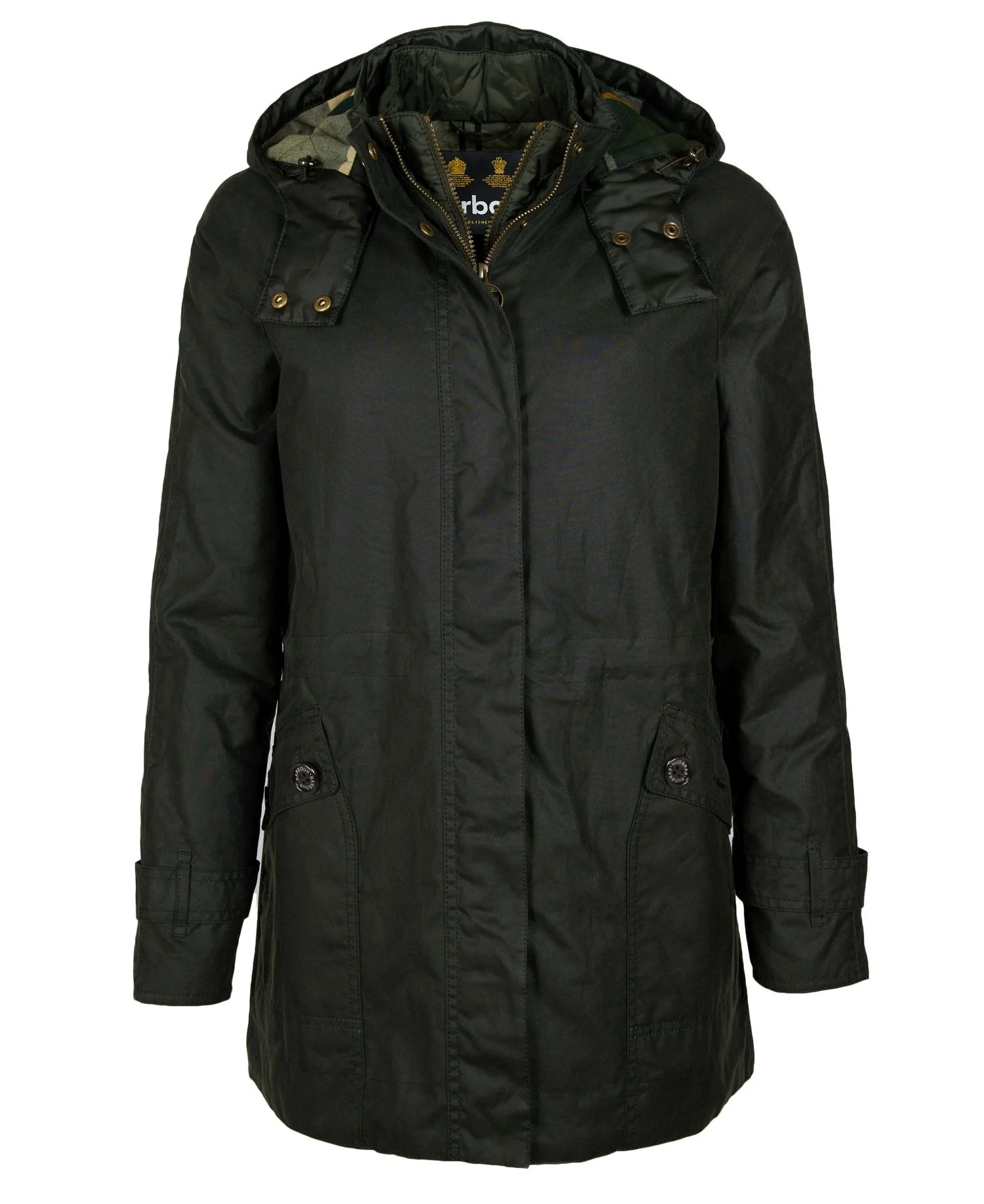 Barbour donna parka cerato verde CANNICH - immagine 7