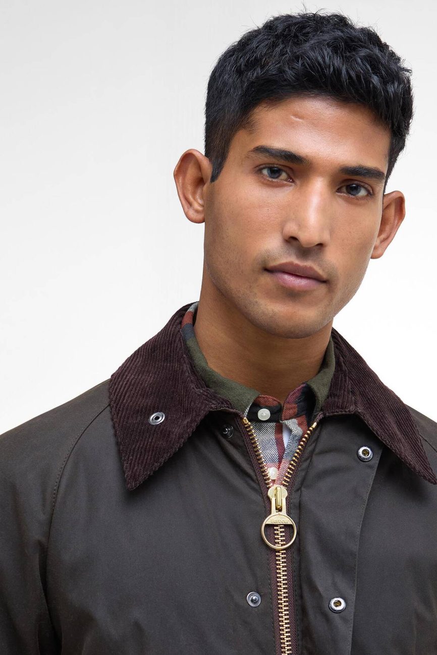 Barbour uomo giacca cotone cerato verde CLASSIC BEDALE