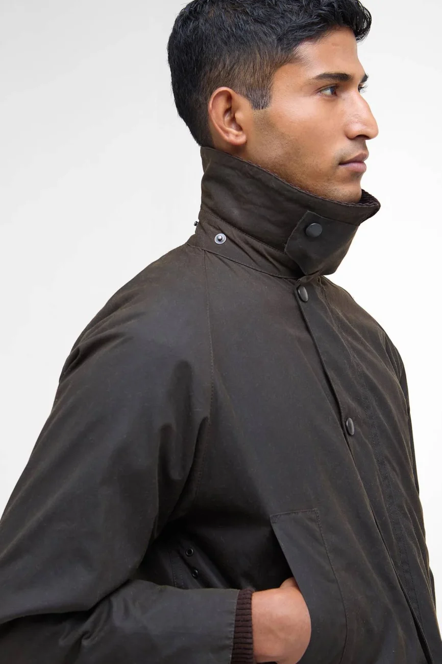 Barbour uomo giacca cotone cerato verde CLASSIC BEDALE