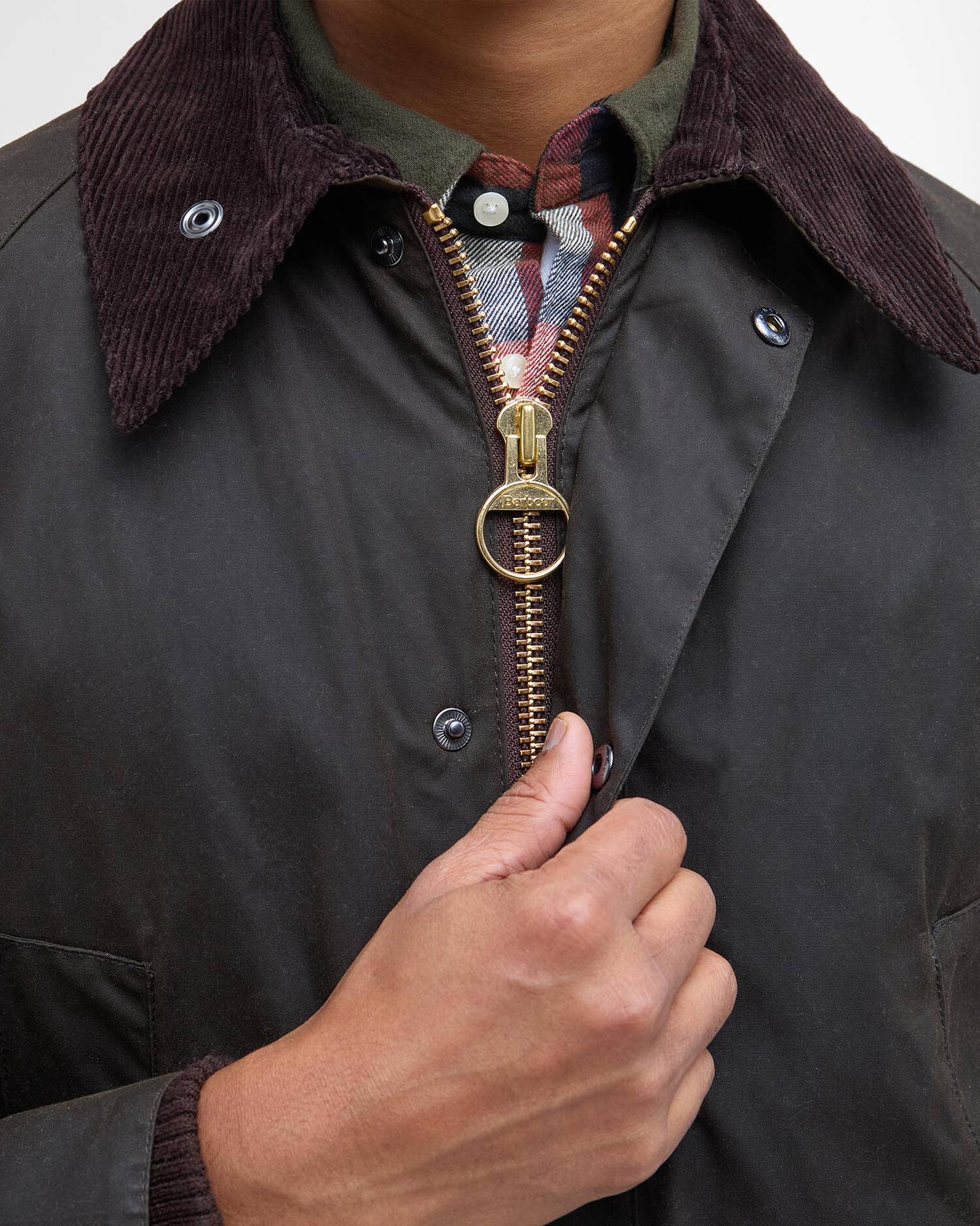 Barbour uomo giacca cotone cerato verde CLASSIC BEDALE