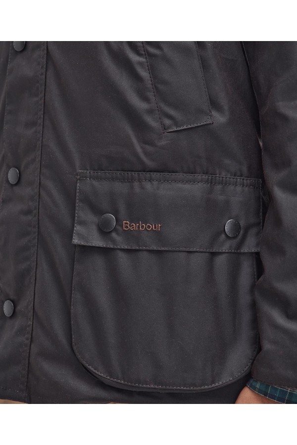 Barbour uomo giacca cotone cerato marrone ASHBY