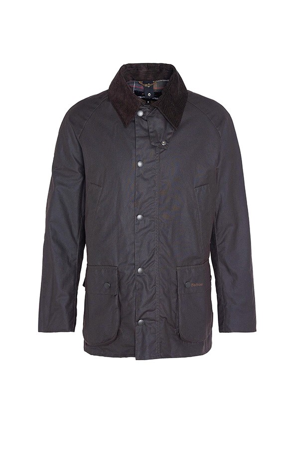 Barbour uomo giacca cotone cerato marrone ASHBY