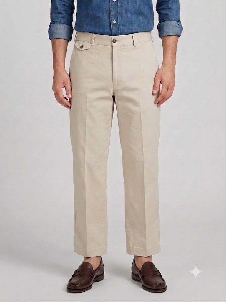 PT Pantaloni Torino pantalone relaxed fit in cotone panna