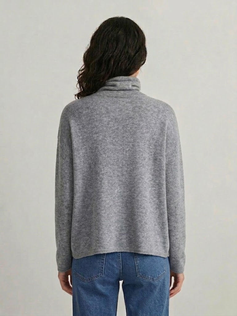 Riviera Cashmere maglia dolcevita in cashmere grigio