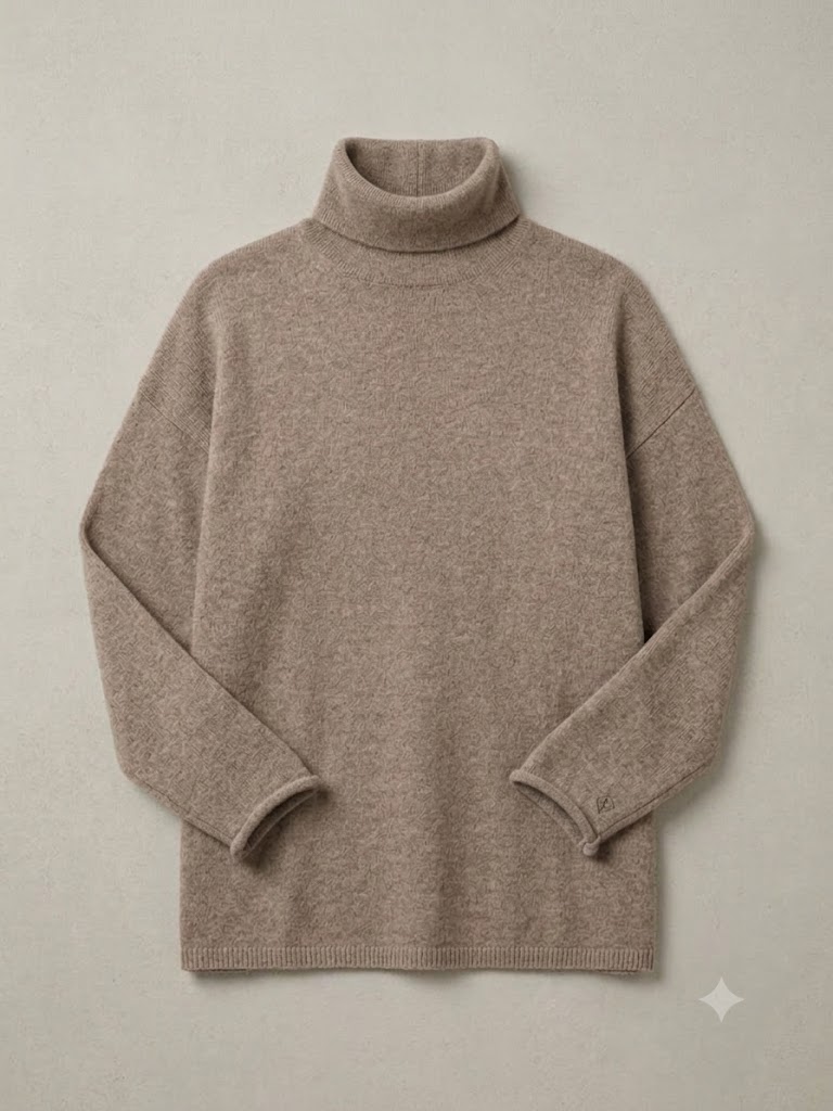 Riviera Cashmere maglia dolcevita in cashmere brown