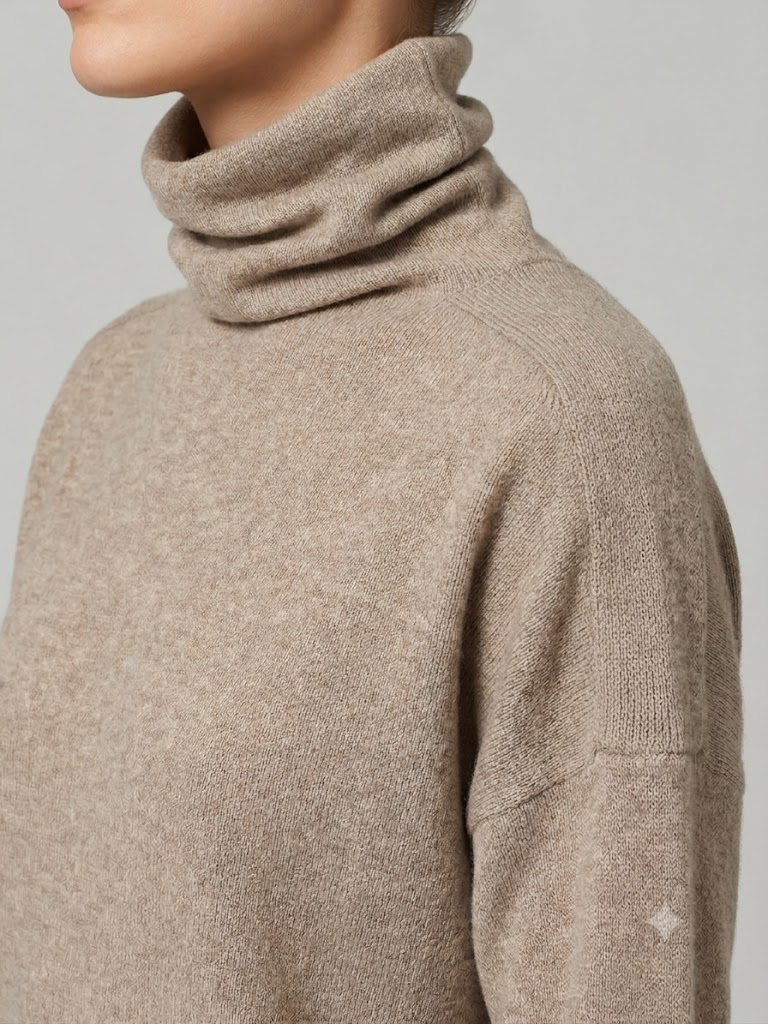 Riviera Cashmere maglia dolcevita in cashmere brown