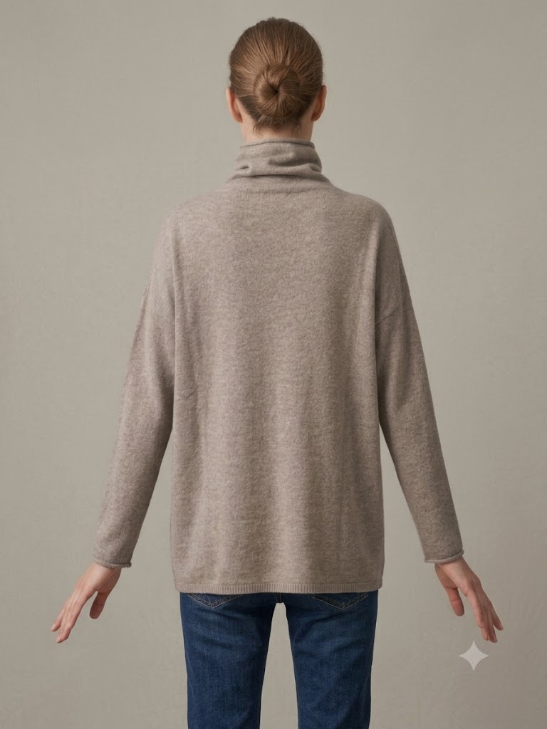 Riviera Cashmere maglia dolcevita in cashmere brown