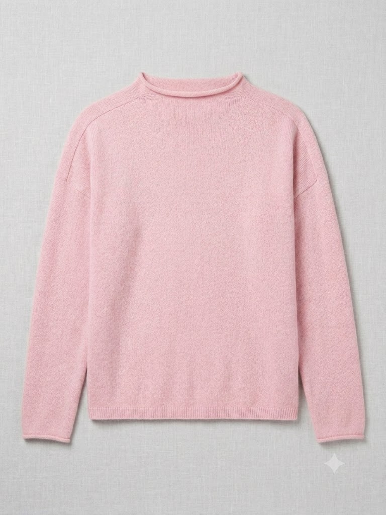 Riviera Cashmere maglia girocollo in cashmere rosa