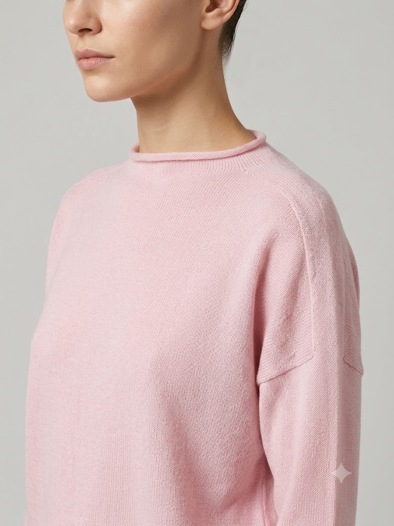 Riviera Cashmere maglia girocollo in cashmere rosa