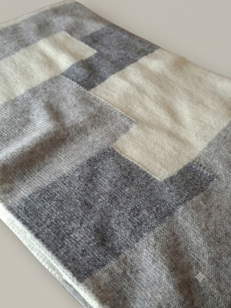 Riviera Cashmere scaldacollo unisex mosaico Modrian con passante