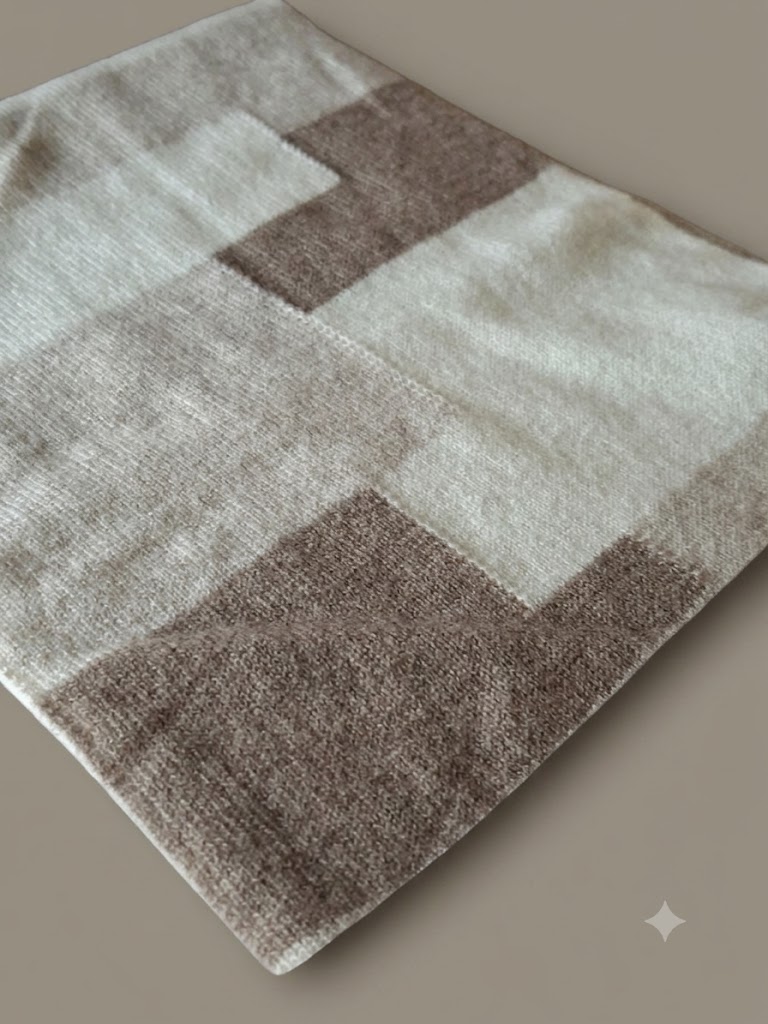 Riviera Cashmere scaldacollo unisex mosaico Modrian con passante